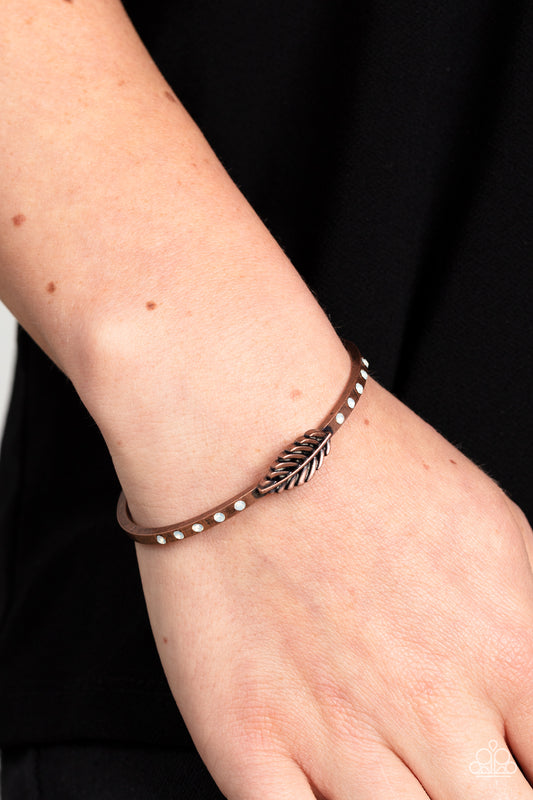 Free-Spirited Shimmer – Copper | Paparazzi Bracelet