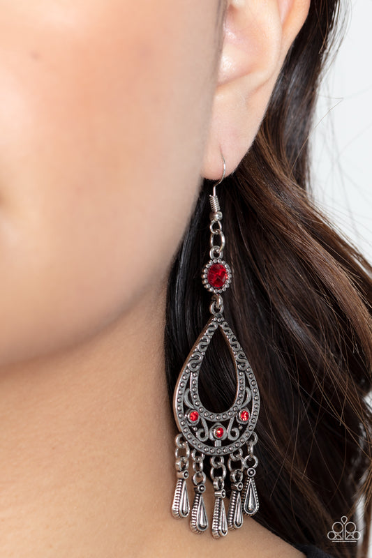 Viva la DIVA – Red | Paparazzi Earrings