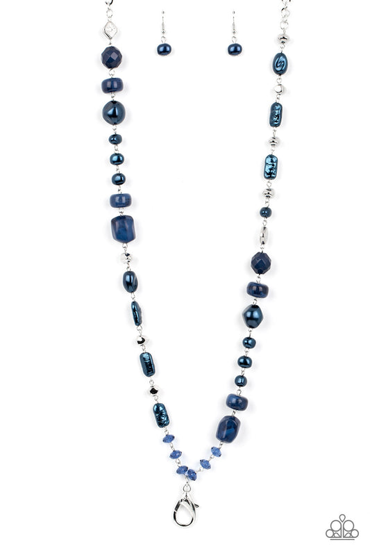 Juicy Gossip – Blue | Paparazzi Lanyard Necklace