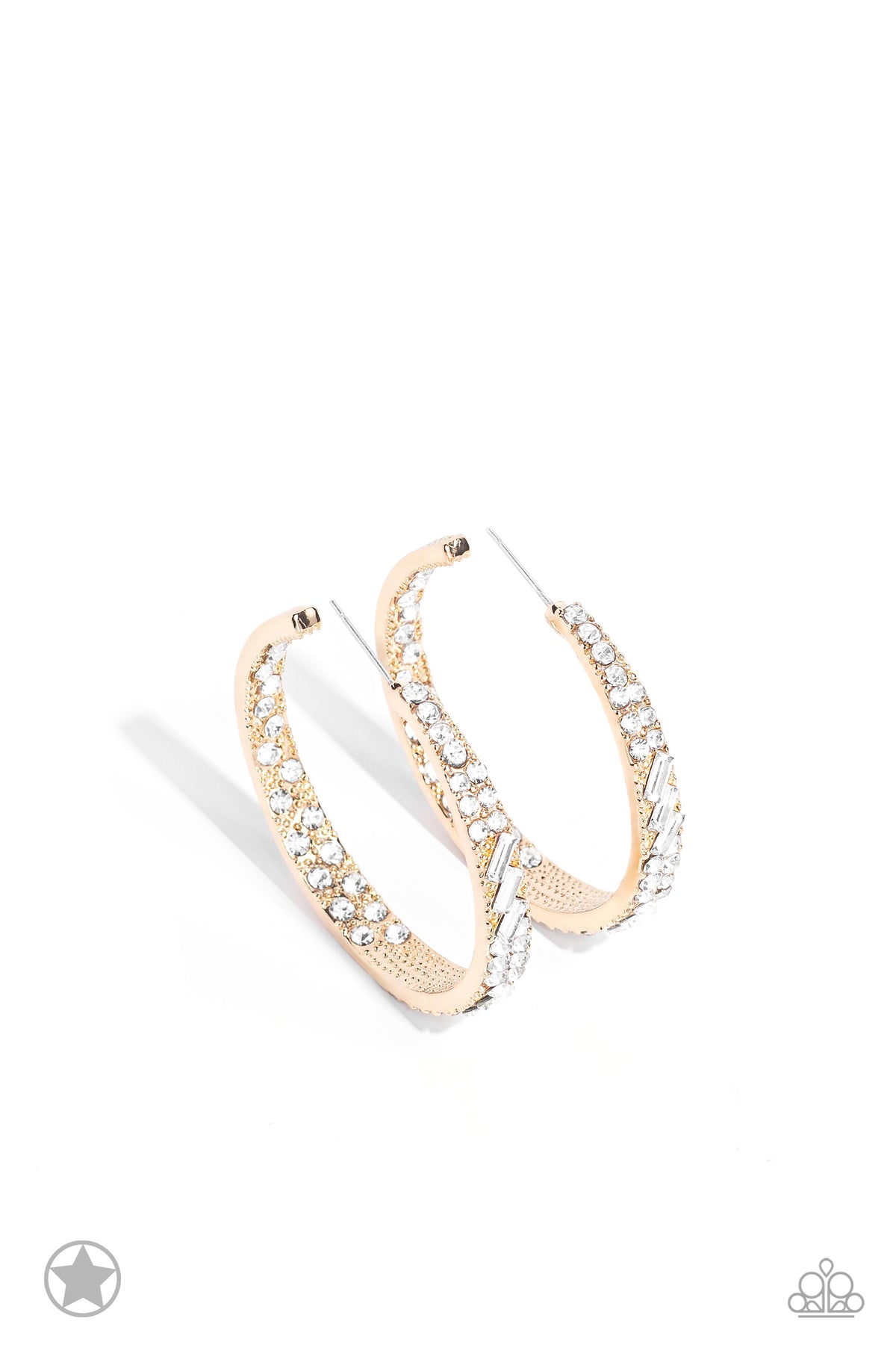 GLITZY By Association – Gold | Paparazzi Earrings