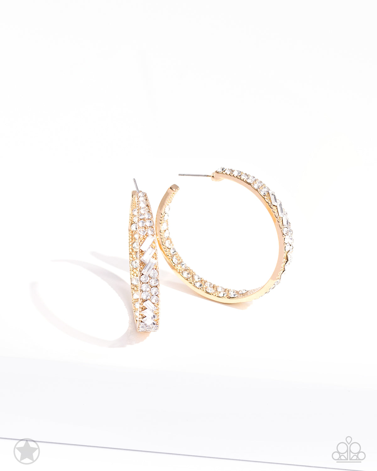 GLITZY By Association – Gold | Paparazzi Earrings