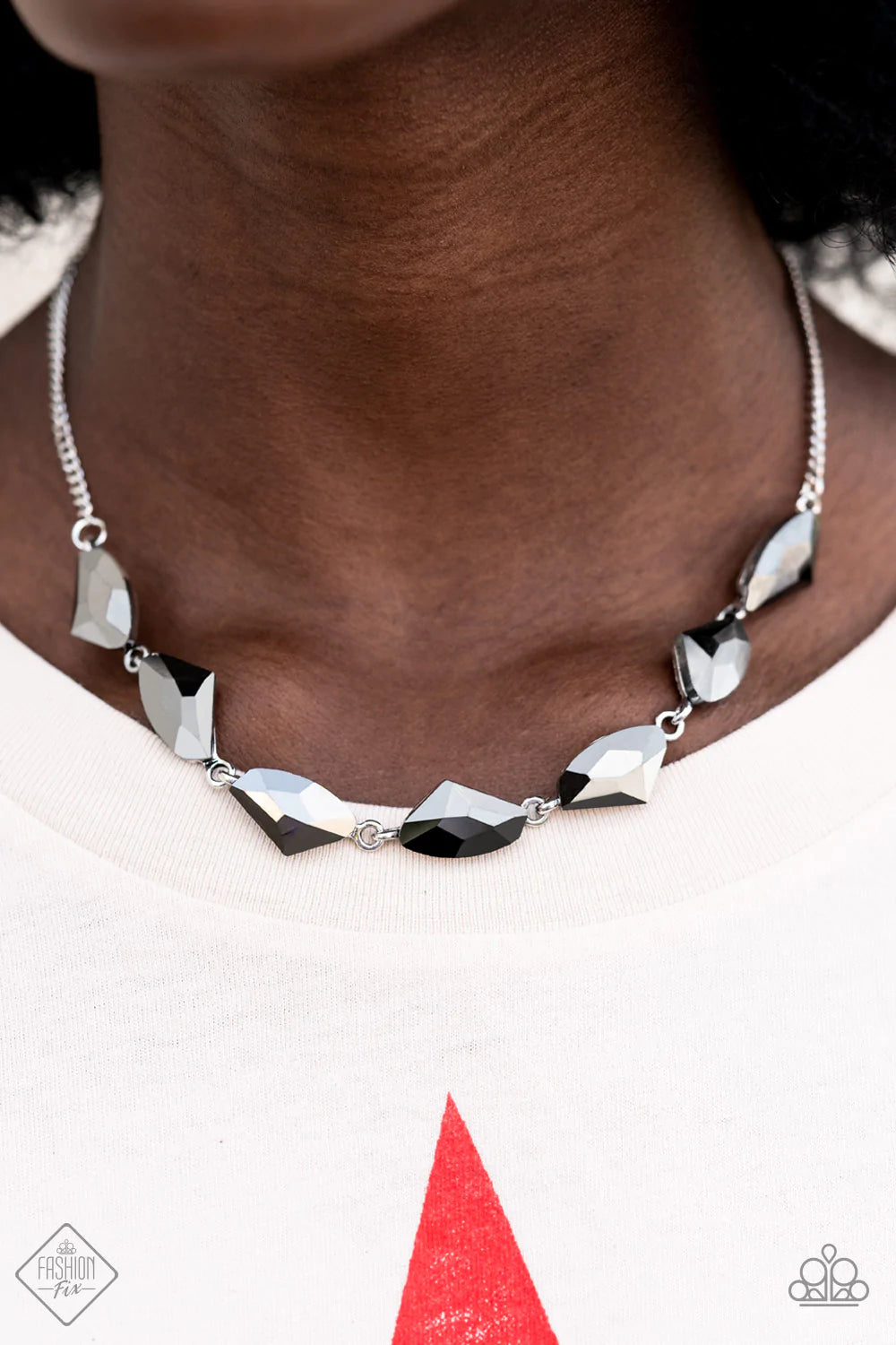 Raw Rapture – Silver | Paparazzi Necklace