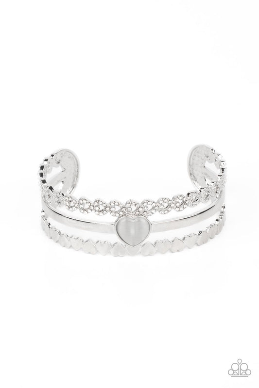 You Win My Heart – White | Paparazzi Bracelet