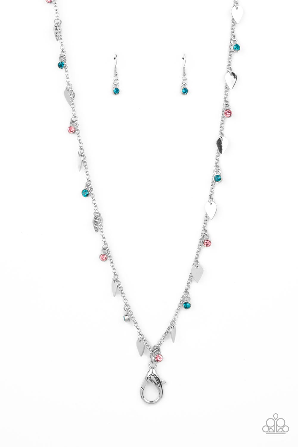Sharp-Edged Shimmer – Multi | Paparazzi Lanyard Necklace