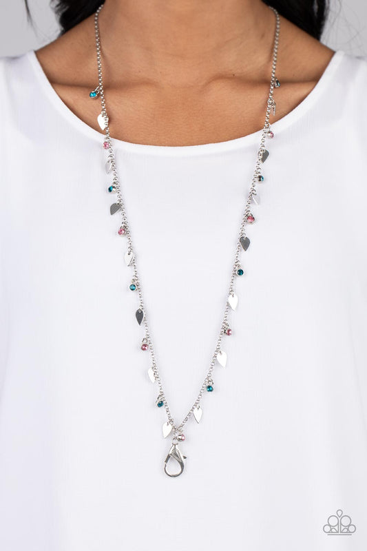 Sharp-Edged Shimmer – Multi | Paparazzi Lanyard Necklace