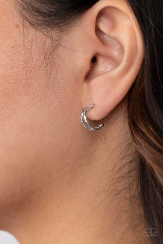 Charming Crescents – Silver | Paparazzi Earrings