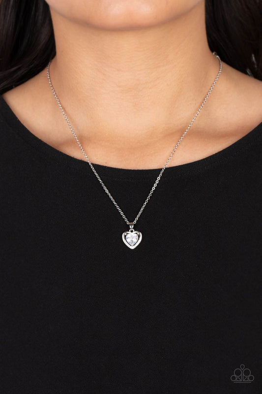 Effulgently Engaged – White | Paparazzi Necklace