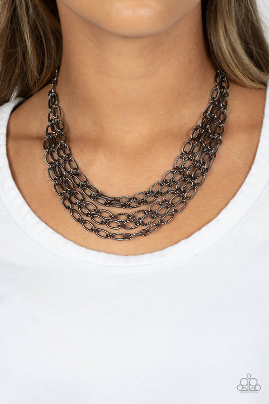 House of CHAIN – Black | Paparazzi Necklace