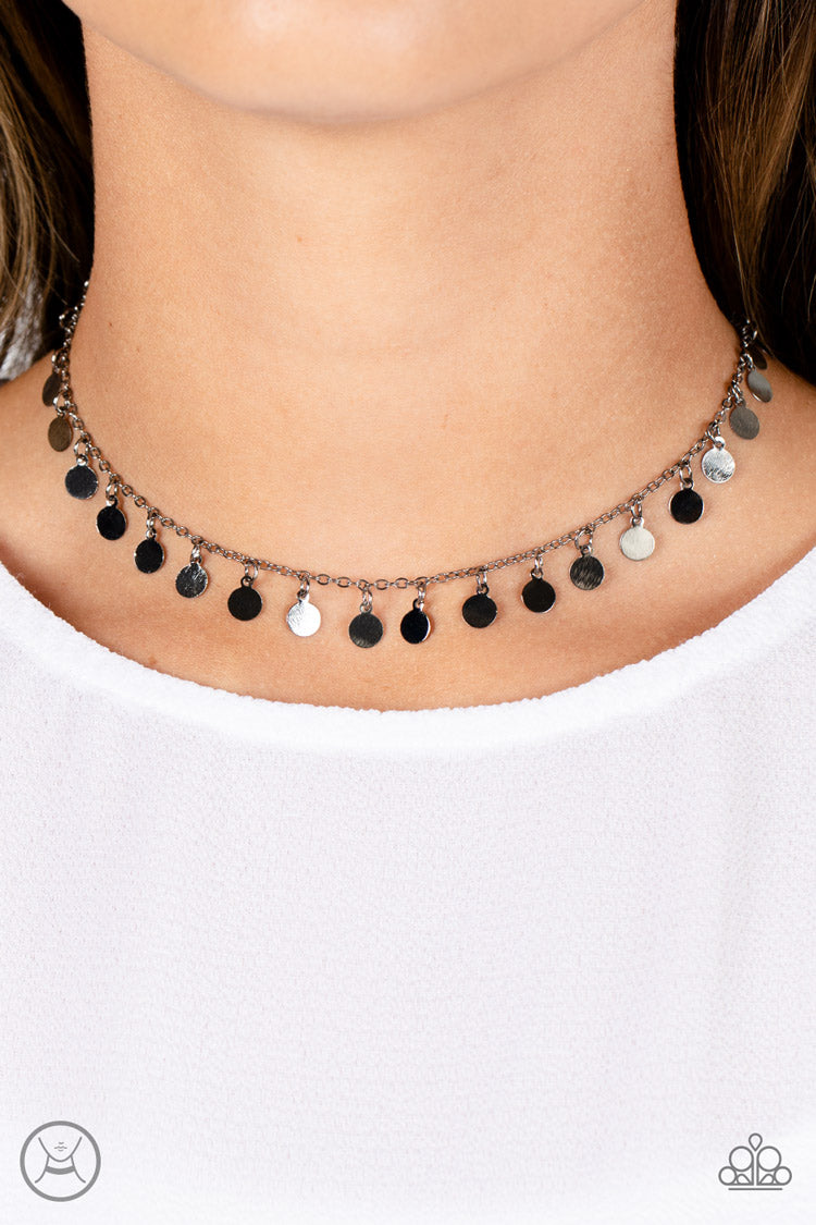Champagne Catwalk – Black | Paparazzi Necklace