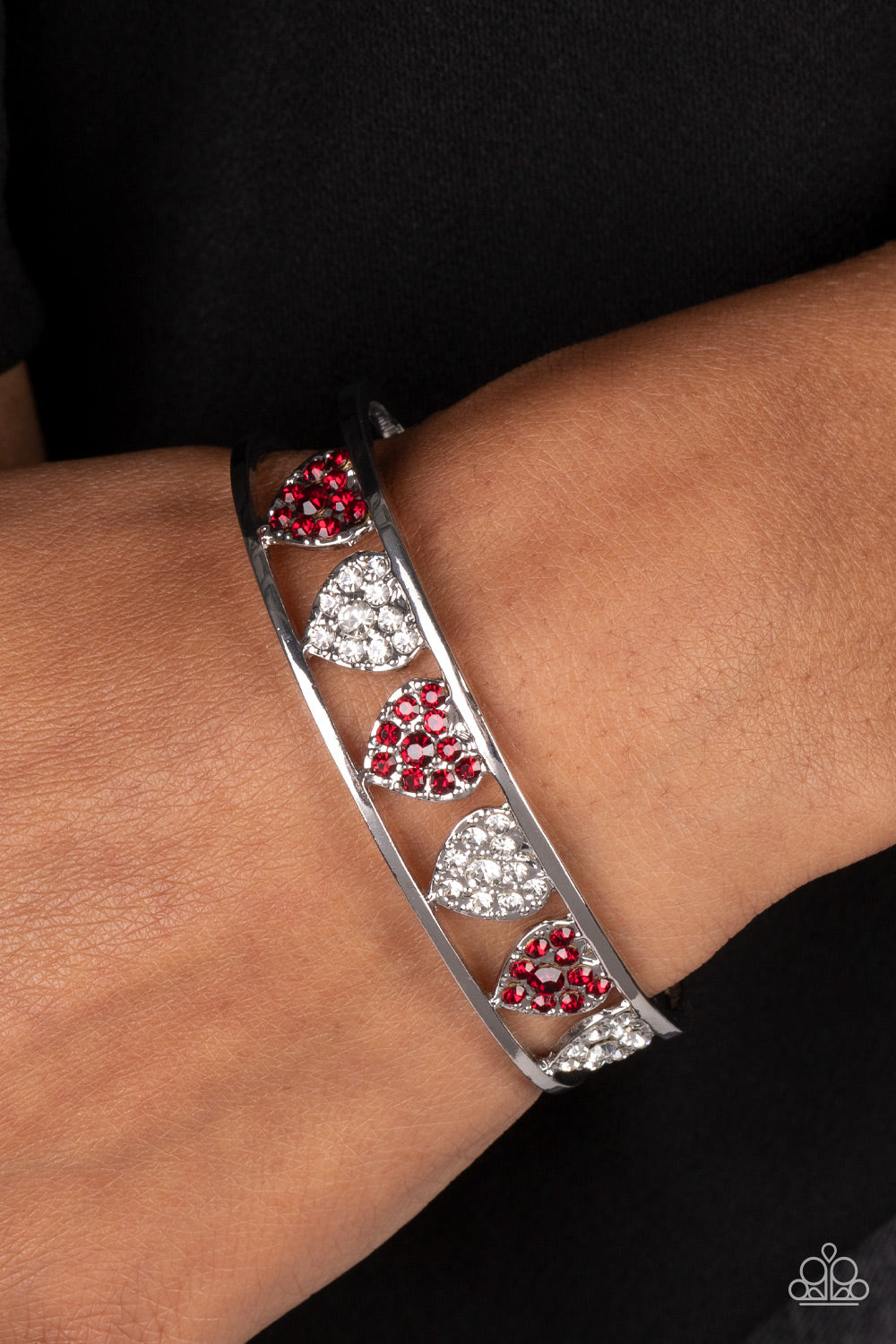 Decadent Devotion Cuff – Red | Paparazzi Bracelet