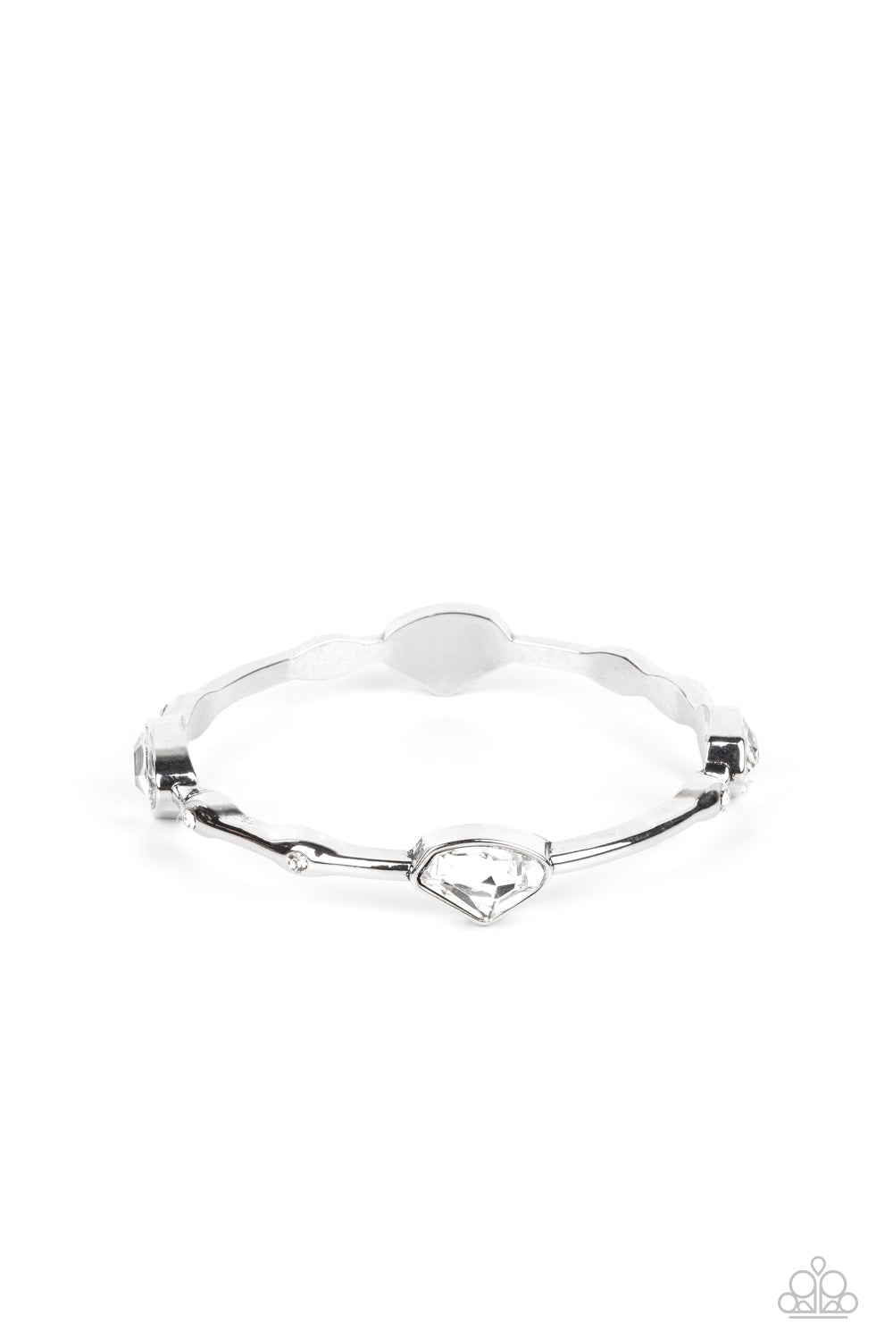 Chiseled Craze – White | Paparazzi Bracelet