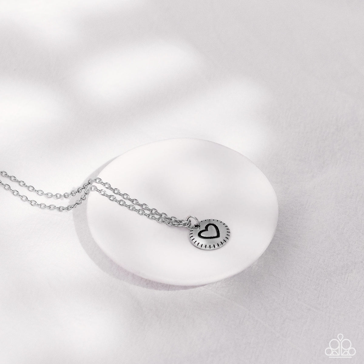 Stamped Sentiment – Silver | Paparazzi Necklace