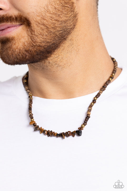 Wild Woodcutter – Brass | Paparazzi Necklace