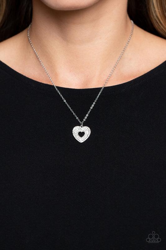 Romantic Retreat – White | Paparazzi Necklace