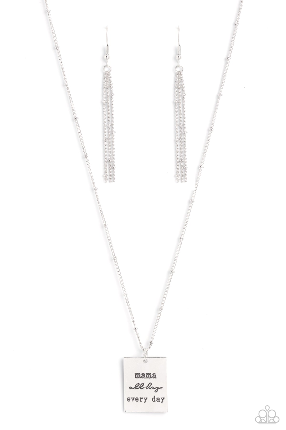 Mama MVP – Silver | Paparazzi Necklace