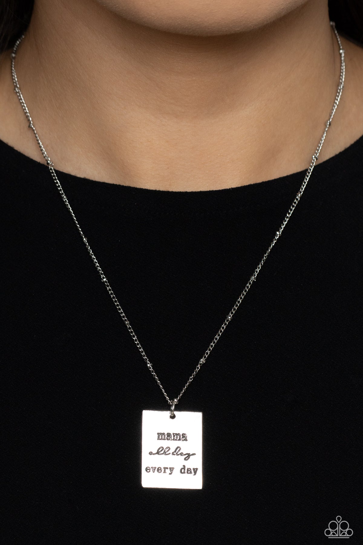 Mama MVP – Silver | Paparazzi Necklace