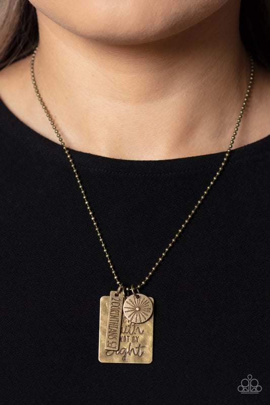 Sunshine Sight – Brass | Paparazzi Necklace