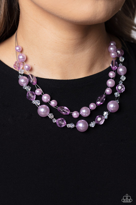 Parisian Pearls – Purple | Paparazzi Necklace