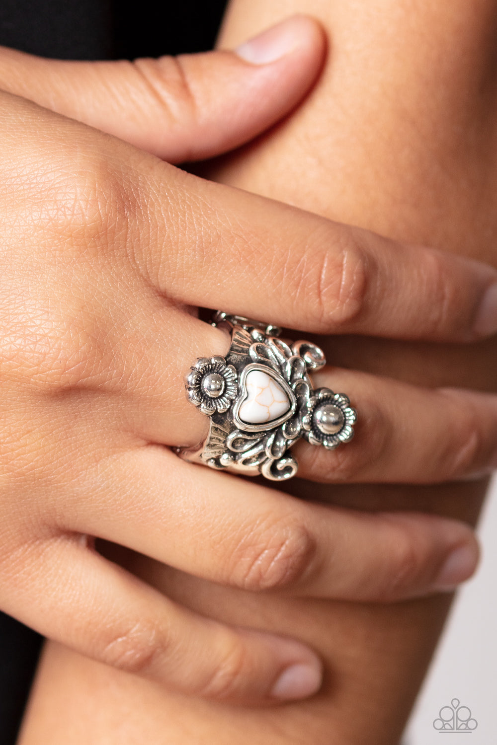 Trailblazing Tribute – White | Paparazzi Ring