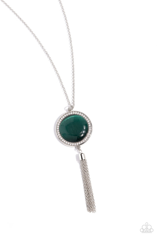 Tallahassee Tassel – Green | Paparazzi Necklace