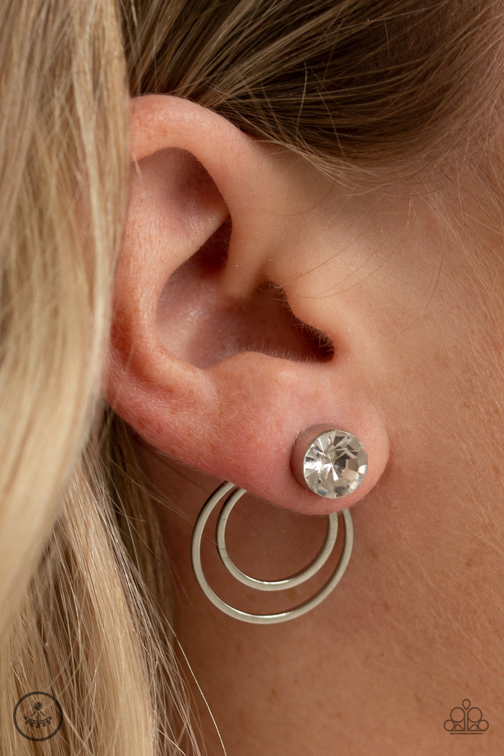 Word Gets Around – White | Paparazzi Earrings