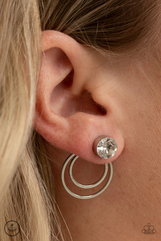 Word Gets Around – White | Paparazzi Earrings