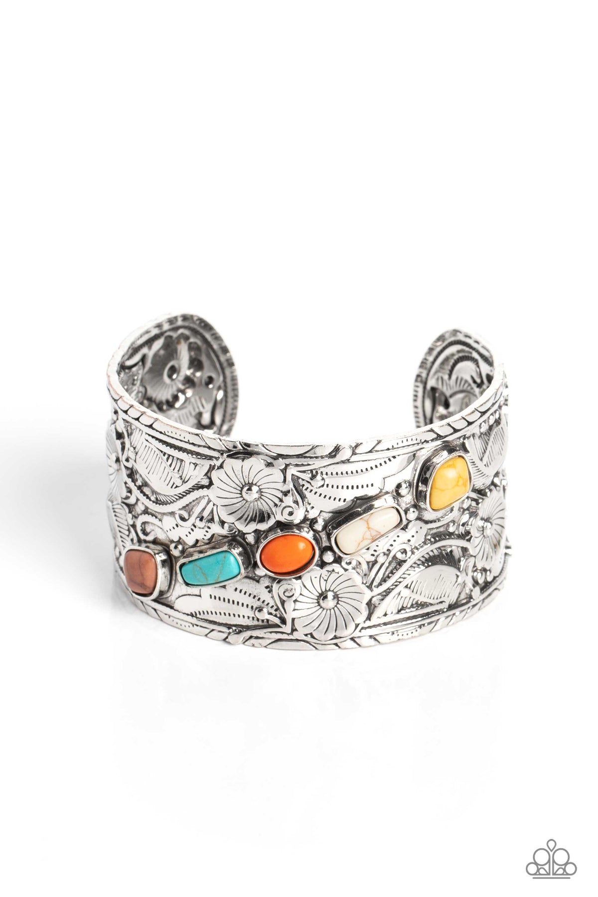 Still FLORAL Stones Cuff – Multi | Paparazzi Bracelet