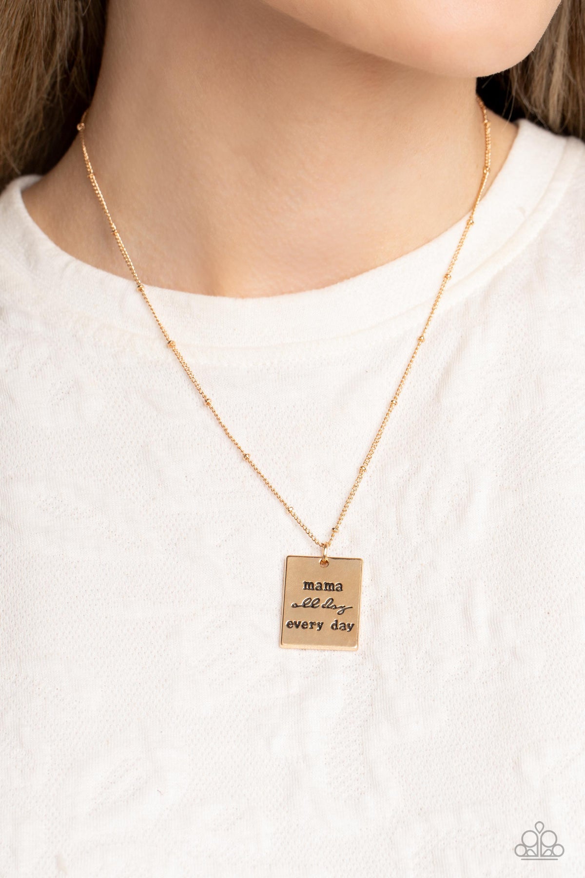 Mama MVP – Gold | Paparazzi Necklace