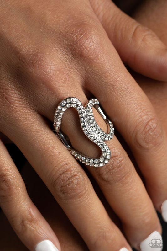 Gap Year – White | Paparazzi Ring
