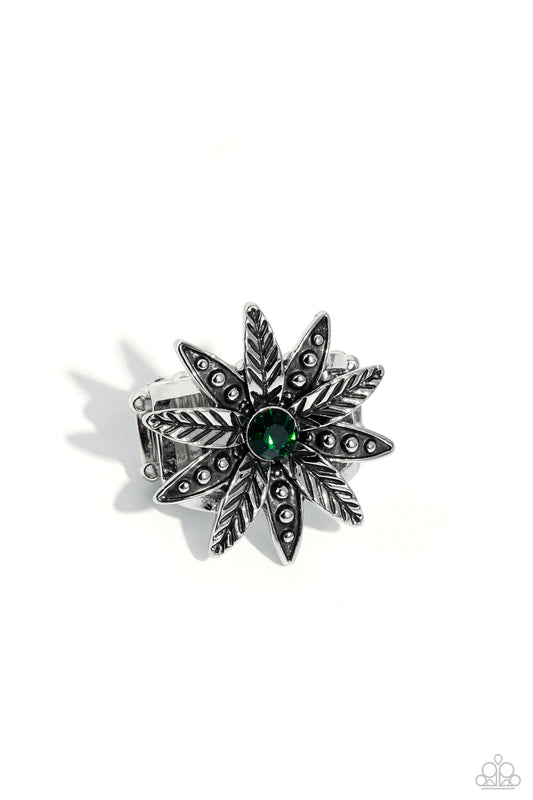 Sunflower Season – Green | Paparazzi Ring