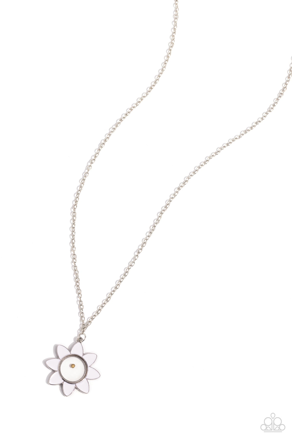Petals of Inspiration – White | Paparazzi Necklace