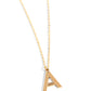 Leave Your Initials Gold - A – Gold | Paparazzi Necklace