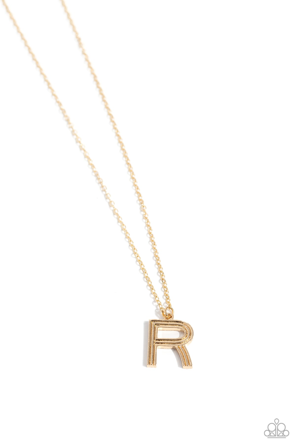 Leave Your Initials Gold - R – Gold | Paparazzi Necklace