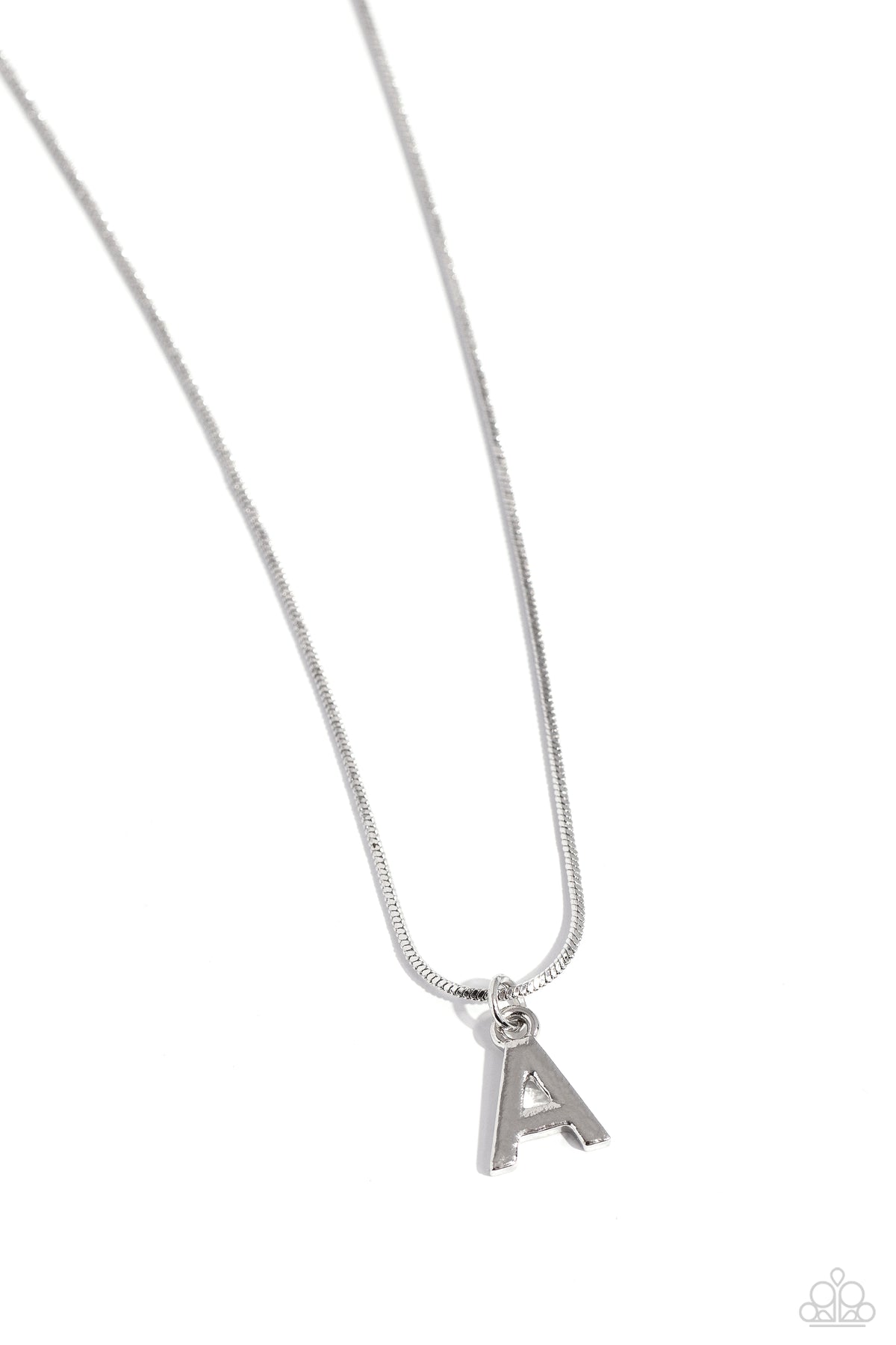 Seize the Initial - - Silver - A – Silver | Paparazzi Necklace