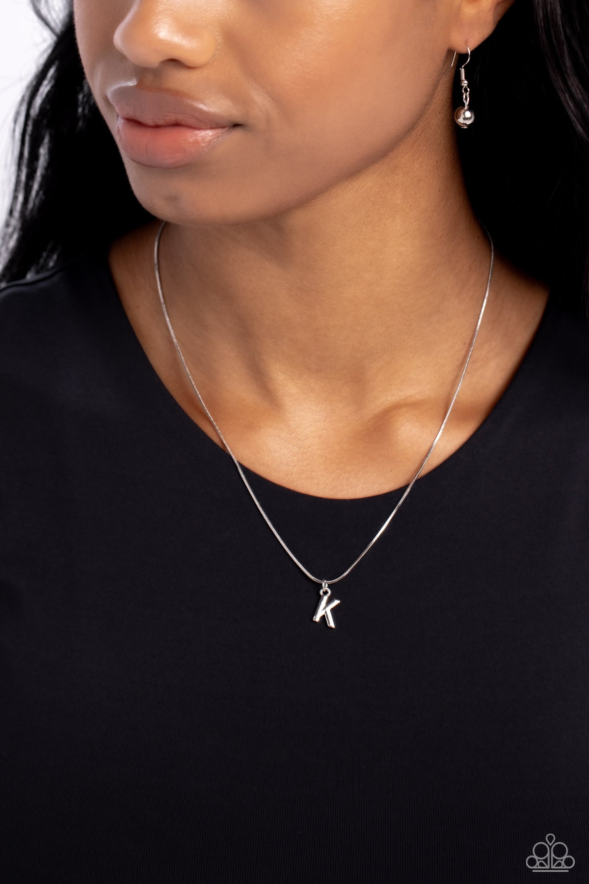 Seize the Initial - Silver - K – Silver | Paparazzi Necklace
