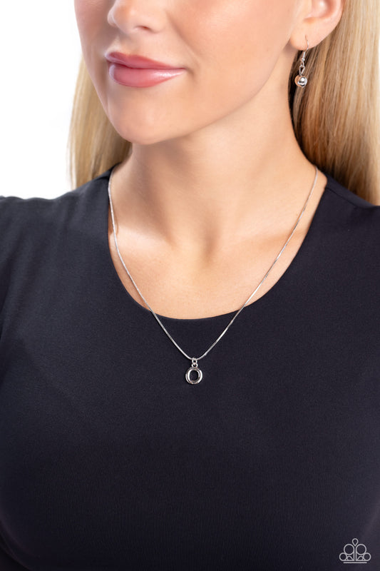 Seize the Initial - Silver - O – Silver | Paparazzi Necklace