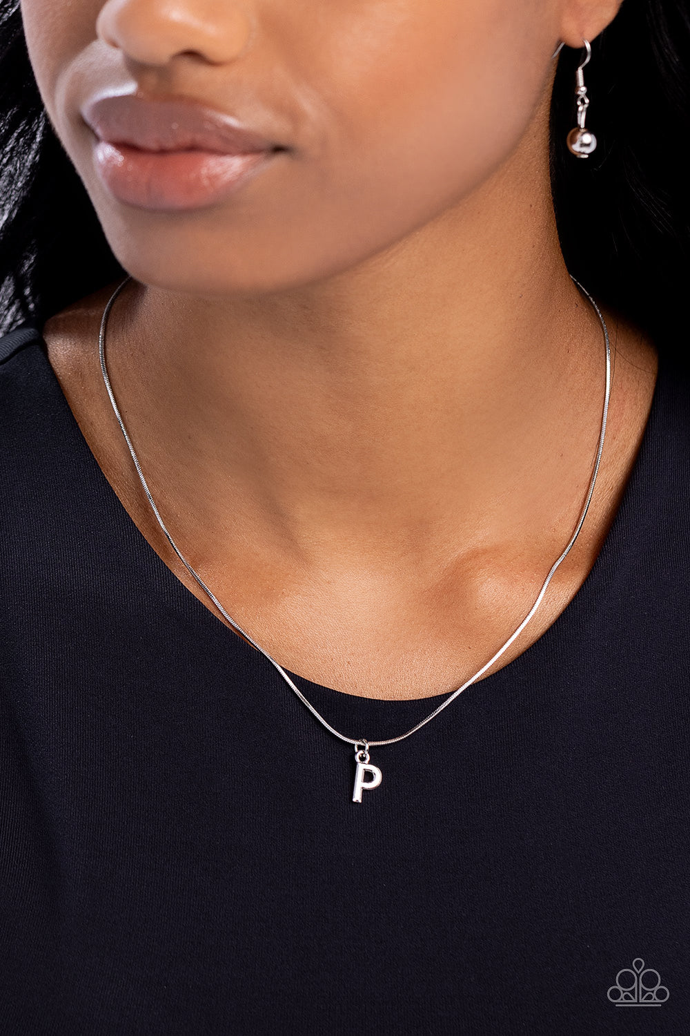 Seize the Initial - Silver - P – Silver | Paparazzi Necklace