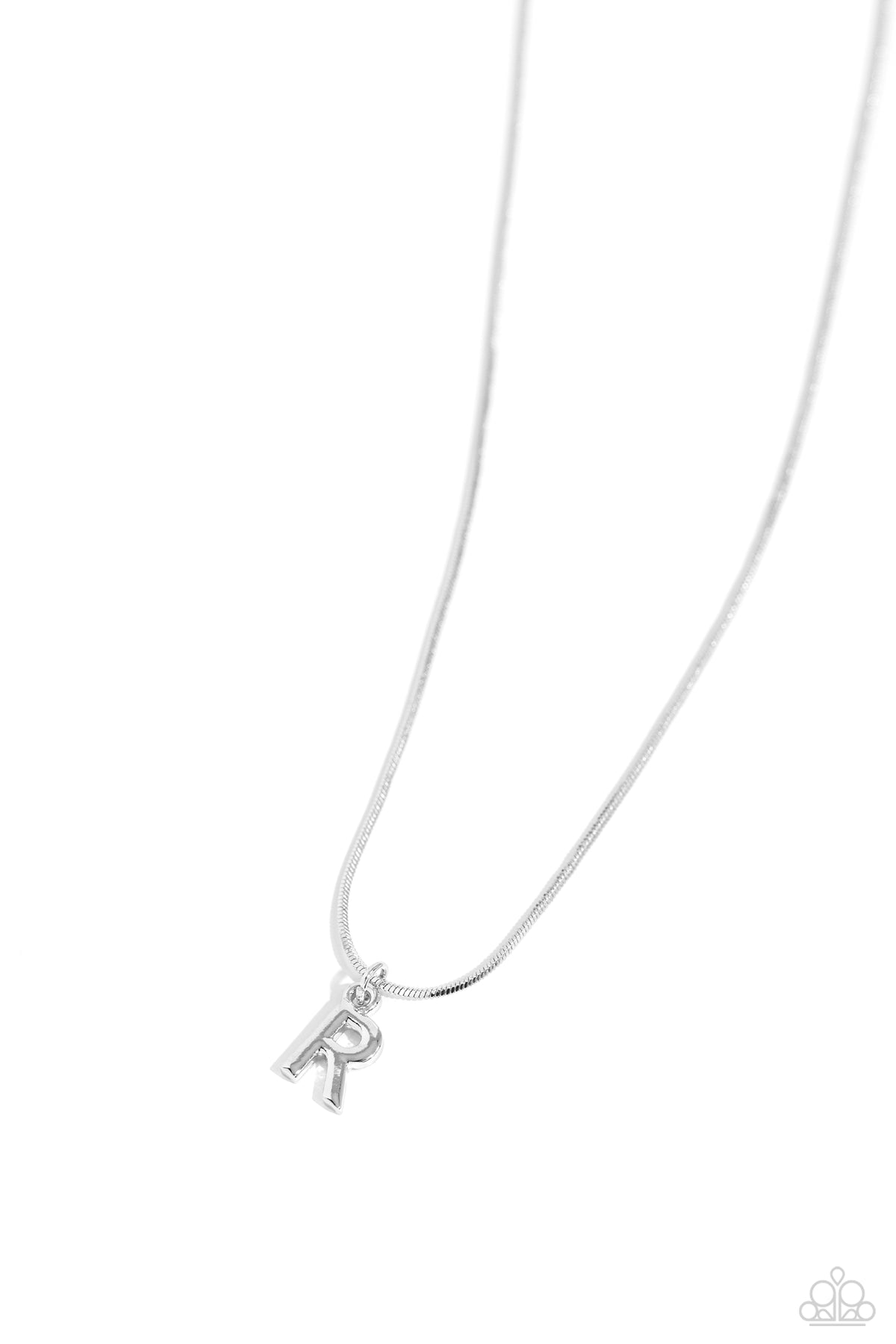 Seize the Initial Silver - R – Silver | Paparazzi Necklace