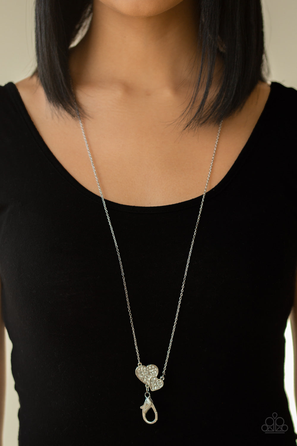 Lover – White | Paparazzi Lanyard Necklace