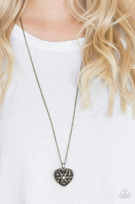 Cassanova Charm – Brass | Paparazzi Necklace