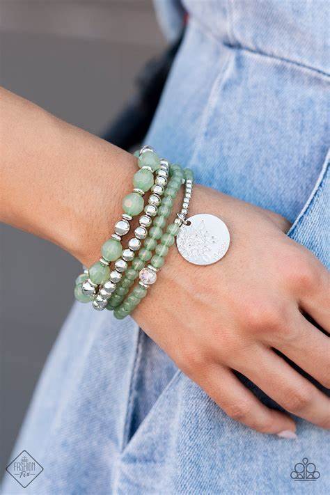 Surfer Style – Green | Paparazzi Bracelet