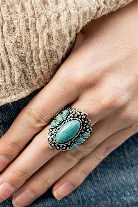 Rustic Road -Blue – Blue | Paparazzi Ring