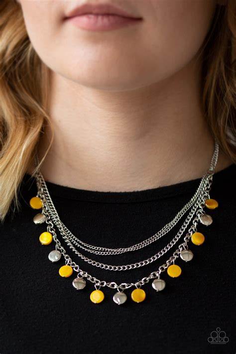 Beach Flavor – Yellow | Paparazzi Necklace