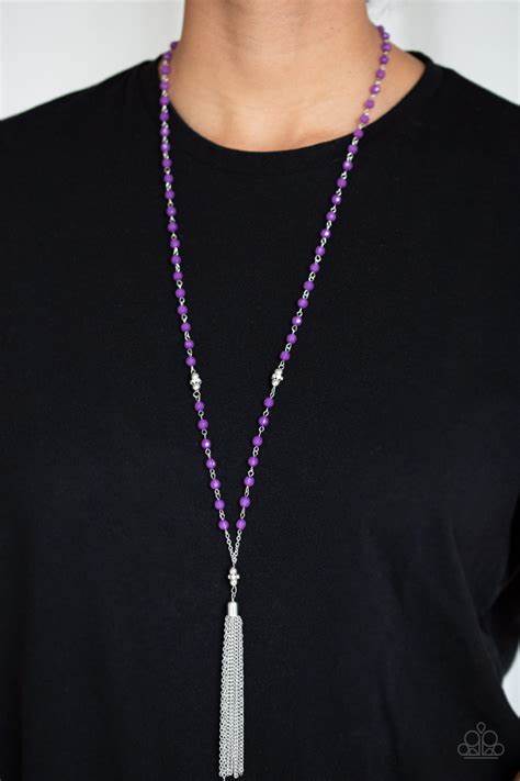 Tassel Takeover – Purple | Paparazzi Necklace
