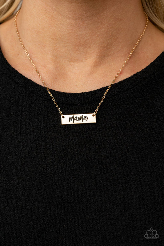 Blessed Mama – Gold | Paparazzi Necklace