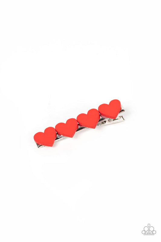 Sending You Love – Red | Paparazzi Hair Clips