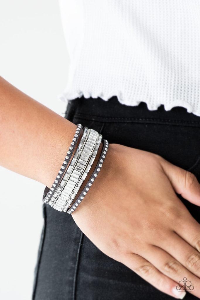 Rock Star Rocker – Silver | Paparazzi Bracelet