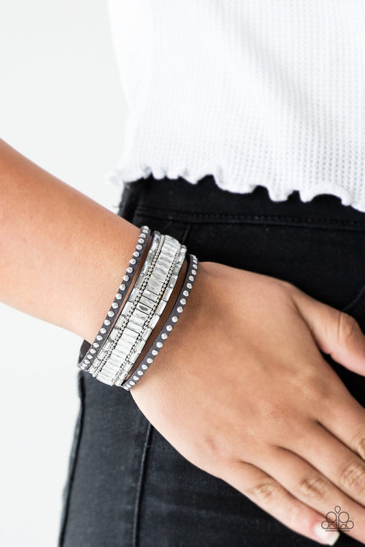 Rock Star Rocker – Silver | Paparazzi Bracelet