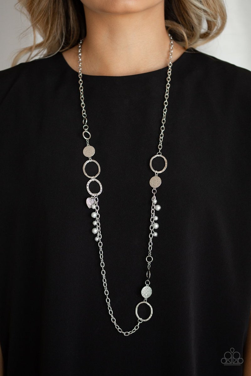 Unapologetic Flirt – Silver | Paparazzi Necklace