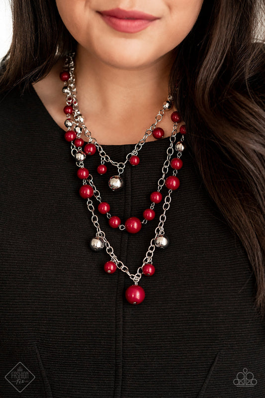 The Partygoer – Red | Paparazzi Necklace